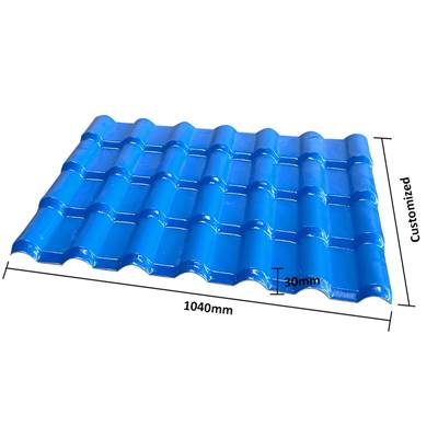 Synthetic resin roof sheet